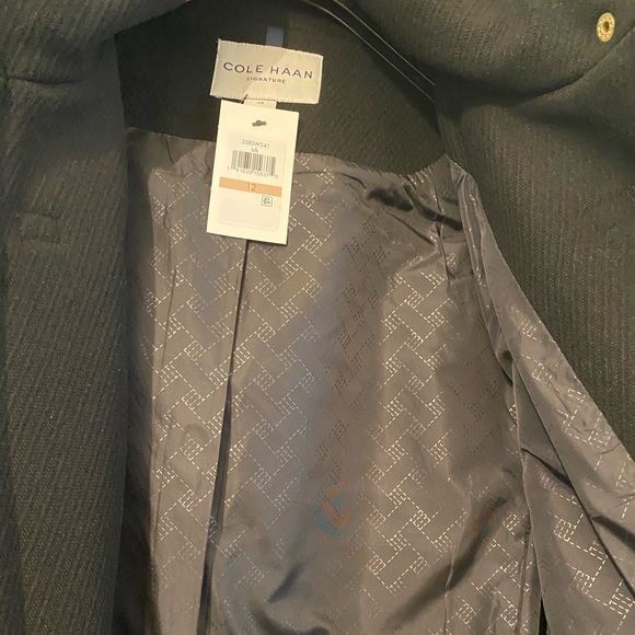 Cole Haan Woman’s Long Coat, Size 12, BLK, New, Never Worn, Tags Still On. - Picture 5 of 9